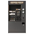 Smart Machine with Touchscreen Display Beverage Options Cups and Condiment Bottles 3d model