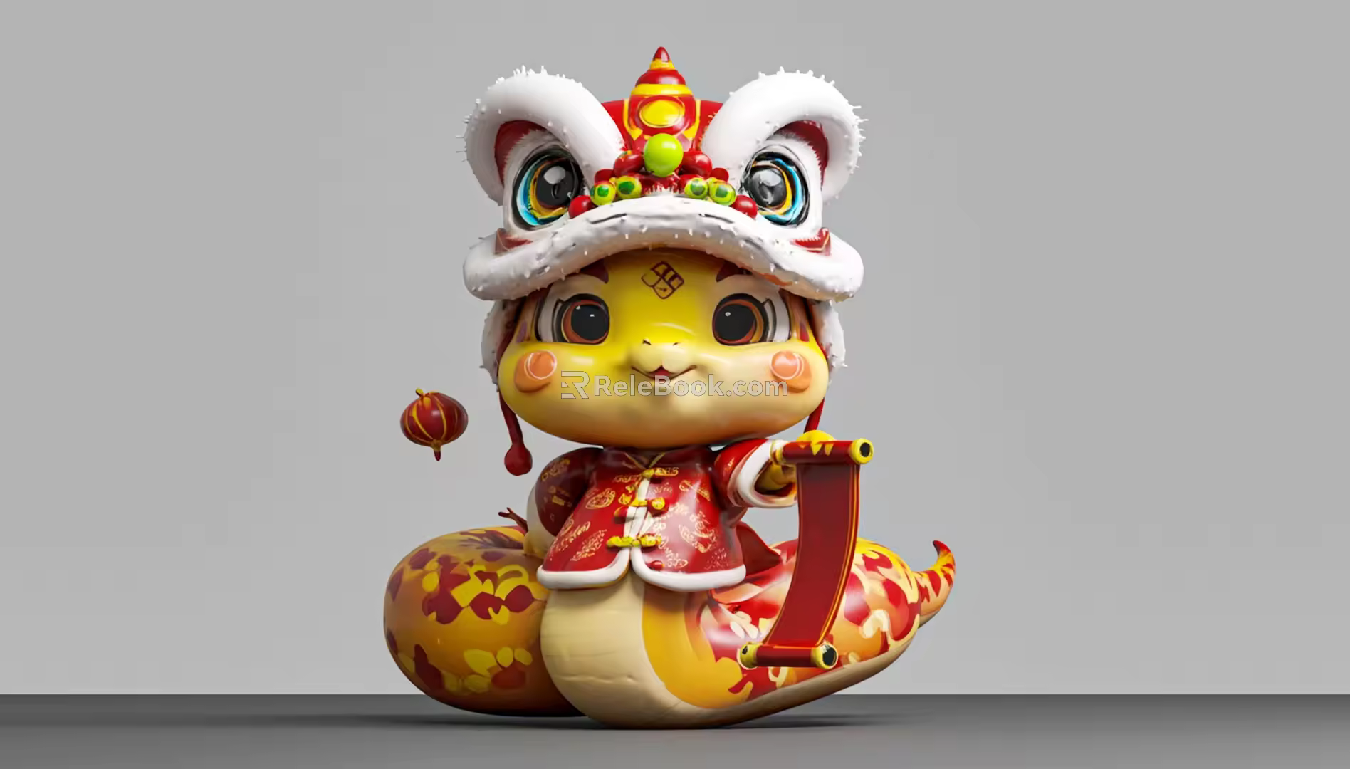 Year of the Snake Baby Snake Dance Dragon Snake Year of the Snake Baby 3d model