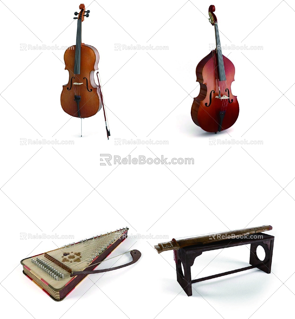 Musical Instrument Guitar Violin model