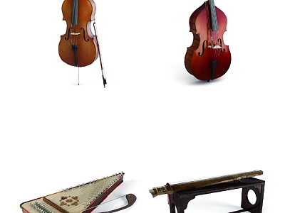 Musical Instrument Guitar Violin model