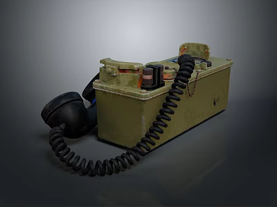 Vintage Military Computer With Classic Retro Design And Functional Retro Features 3d model