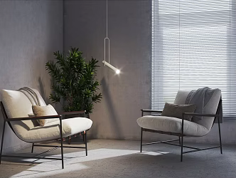 modern sofa chair 3d model