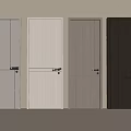 Modern Interior Hinged Doors With Various Wooden Finishes And Color Options