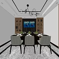 Modern Living Room Interior With Gray Sofa Blue Cushions Black Coffee Table And Chandelier