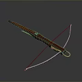Crossbow Mechanical Crossbow Shift Bow and Arrow Shoot Far Equipment Weapons High-tech Crossbow 3d model