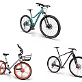 Bicycle combination bicycle sharing bicycle 3d model