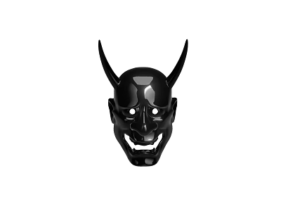 Black Horned Hat With Metallic Shine And Distinctive Stylish Design For Fashion 3d model