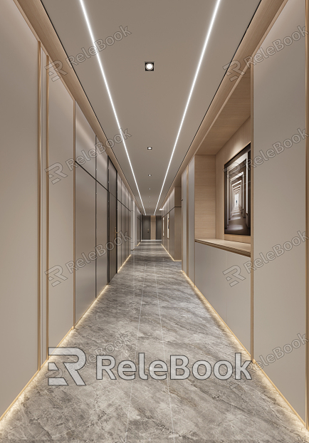 Modern Away Hotel Entrance Away model