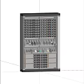 Luxury Modern Wine Cabinet With Glass Doors And Multiple Wine Storage Shelves