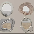 Decorative Mirrors With Unique Shapes And Various Metallic Neutral Tones For Wall Decor