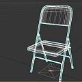 Black Folding Leisure Chair with Metal Frame Simple Design Portable for Indoor Outdoor Use