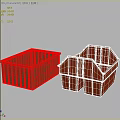 Sturdy Hardware Tools Storage Boxes With Green And Red Exteriors For Workshop Organization