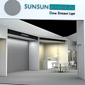 Modern Home Exhibition Showroom Interior With Display Booths Stands Tables And Chairs