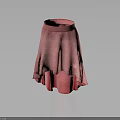 High Waist Red Polka Dot Asymmetrical Hem Fashion Skirt For Women
