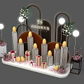 Guanggu Mingyue Tianxi Event Decorations With Golden Eggs Flower Bouquets And Gift Boxes