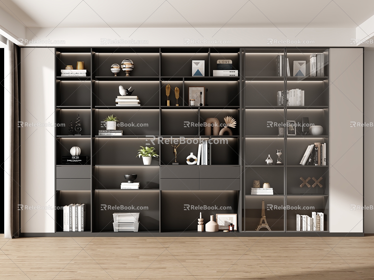 Filing cabinet Bookcase Side cabinet 3d model