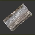 Detailed Railroad Track Structure With Wooden Ties Rails And Concrete Underpass