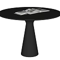 Negotiation table Round table 3d model