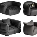 Modern Single Sofa Collection Featuring Various Stylish Designs And Comfortable Seats 3d model