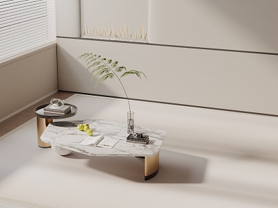 Modern coffee table model