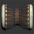 Double Sided Wooden Frame Drum With White Heads And Colorful Tassels As Musical Equipment