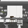 Modern Minotti Study 3d model