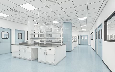 Modern Laboratory 3d model