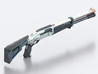 Assault Rifle Automatic Rifle Weapon Firearms Sci-fi Rifle Sci-fi Gun Shotgun model