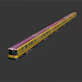 modern train high-speed rail EMU 3d model