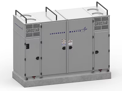 Heavy Duty Industrial Equipment With Metal Enclosure Multiple Doors Ventilation Panels And Brand Logos 3d model