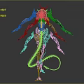 Intelligent Machine Featuring Multiple Mechanical Arms With Red Glowing Ends And Complex Structure