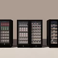 Modern Double Glass Door Wine Cooler For Canned Drinks And Bottled Wine Storage