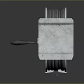 Industrial Metal Cable Reel With Handle And Worn Metallic Finish On Dark Background