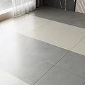 Modern Grey And White Floor Tiles In Bright Interior With Natural Light