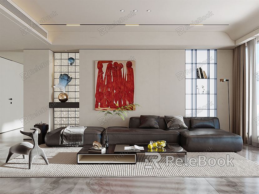 modern living room model