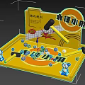 US-Chen DP Point Hammer Pin-in Photo Interactive Game Area Hammer Small Air Model Balloon 3d model