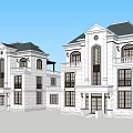 European Style Detached Villa with Classic Exterior Design Lush Garden and Balconies