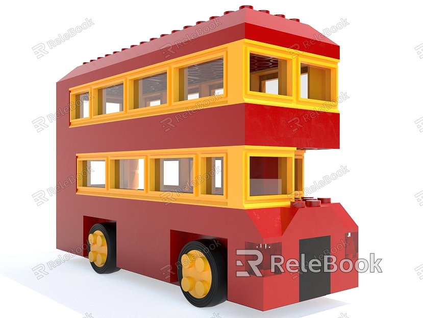 Style Toys Lego School Bus Bus Toy Car Decoration Ornaments Jewelry Building Blocks model