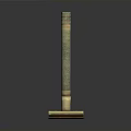 Vintage Design Safety Razor With Green Textured Handle And Brass Accents As Household Essential