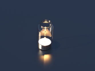 Candles burning candles 3d model