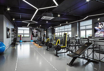 Modern Gym 3d model