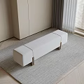 Sofa stool Bed end stool Shoe changing stool Bench 3d model
