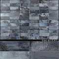 Raku Blue Set Tiles For Modern Wall Decoration And Interior Design