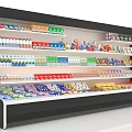 Supermarket Department Store Shelves With Various Products And Multi layer