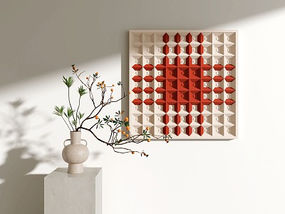 Modern Wall Decoration Wall Jewelry Hanging Painting Geometry Painting Jewelry Ornaments 3d model