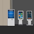 Modern Self Service All in One Kiosks With Banking Payment Interface And User Friendly Applications 3d model