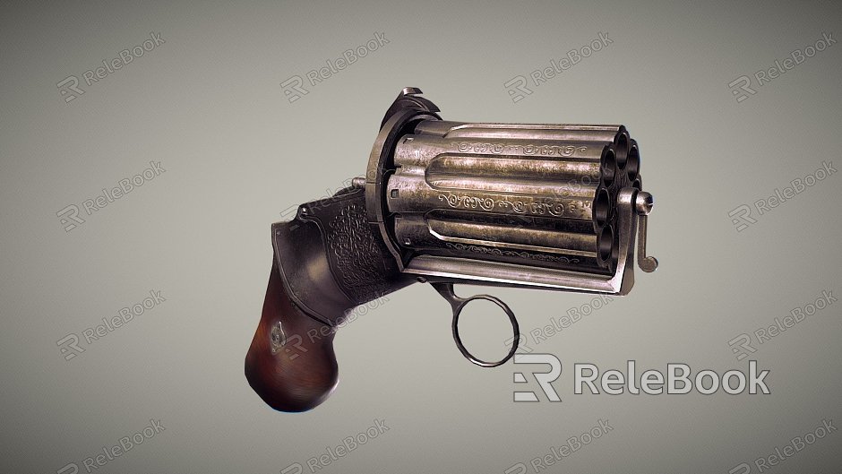 Retro Pistol Revolver model