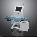 Industrial Automated Inspection Equipment With Conveyor Belt Transparent Cover Display Screen And Indicator Light