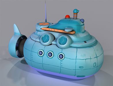 Modern Submarine 3d model