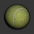 Professional Yellow Tennis Ball With White Seams And Fuzzy Surface For Sports